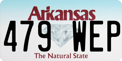 AR license plate 479WEP
