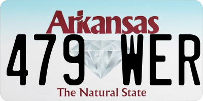 AR license plate 479WER