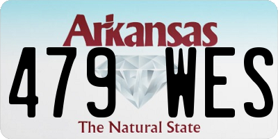AR license plate 479WES
