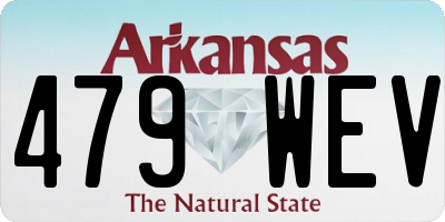 AR license plate 479WEV