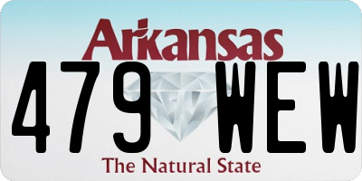 AR license plate 479WEW
