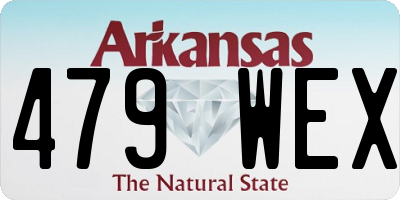 AR license plate 479WEX