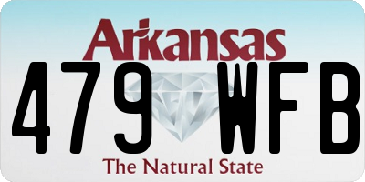 AR license plate 479WFB