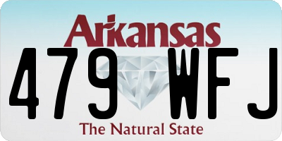 AR license plate 479WFJ