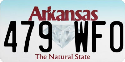 AR license plate 479WFO