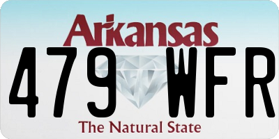 AR license plate 479WFR
