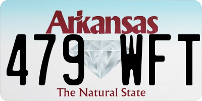 AR license plate 479WFT