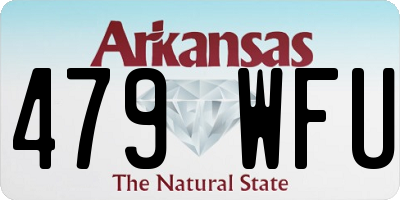 AR license plate 479WFU