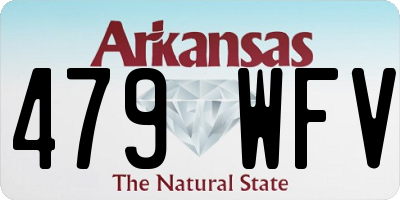AR license plate 479WFV