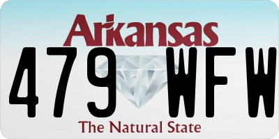 AR license plate 479WFW