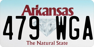 AR license plate 479WGA