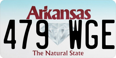 AR license plate 479WGE