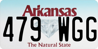 AR license plate 479WGG