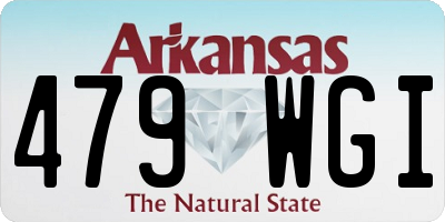 AR license plate 479WGI
