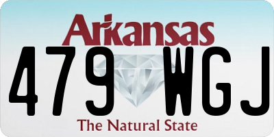 AR license plate 479WGJ