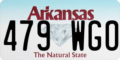 AR license plate 479WGO