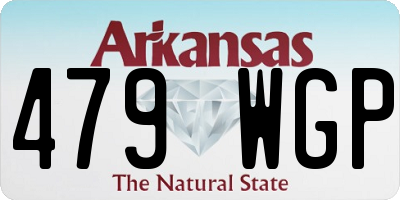 AR license plate 479WGP