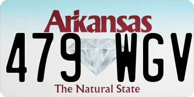 AR license plate 479WGV