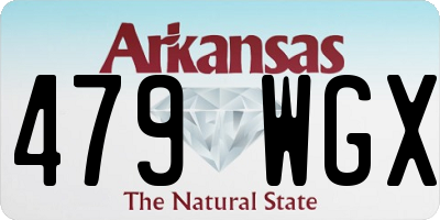 AR license plate 479WGX