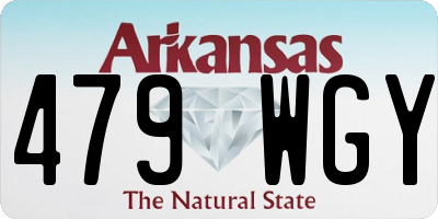 AR license plate 479WGY