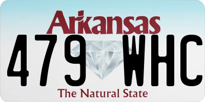 AR license plate 479WHC