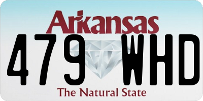 AR license plate 479WHD
