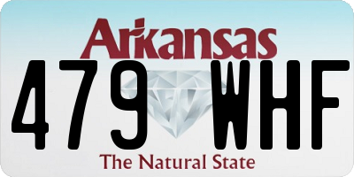 AR license plate 479WHF