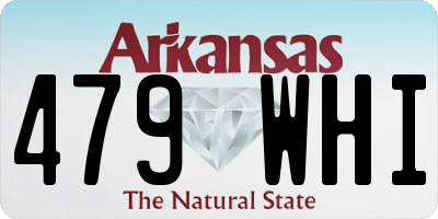 AR license plate 479WHI