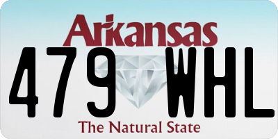 AR license plate 479WHL