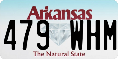 AR license plate 479WHM