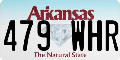 AR license plate 479WHR