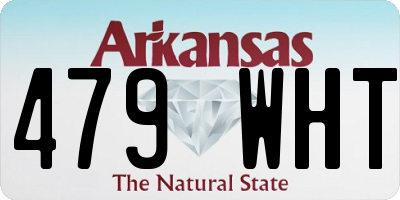 AR license plate 479WHT