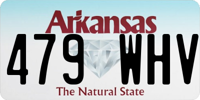 AR license plate 479WHV