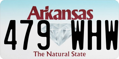 AR license plate 479WHW