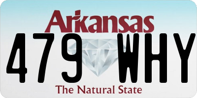 AR license plate 479WHY