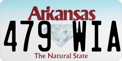 AR license plate 479WIA