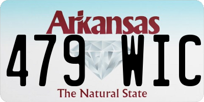 AR license plate 479WIC