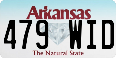 AR license plate 479WID