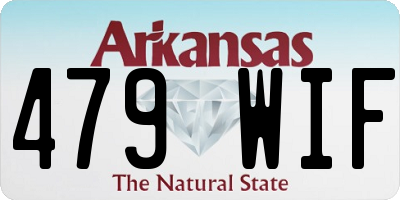 AR license plate 479WIF