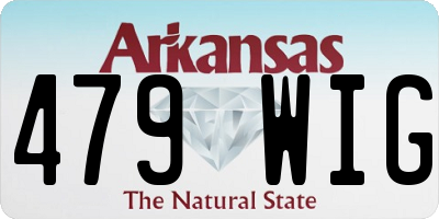 AR license plate 479WIG