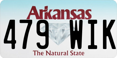 AR license plate 479WIK