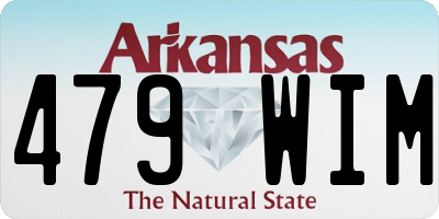 AR license plate 479WIM