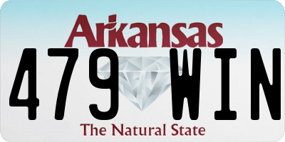 AR license plate 479WIN