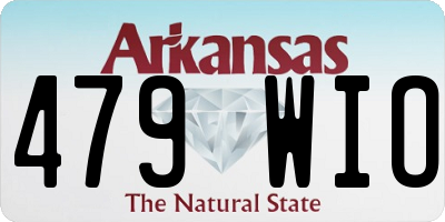 AR license plate 479WIO