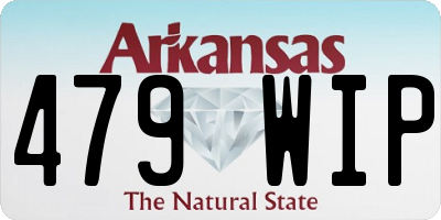 AR license plate 479WIP