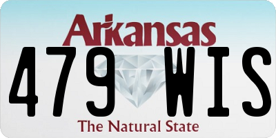 AR license plate 479WIS