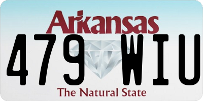 AR license plate 479WIU