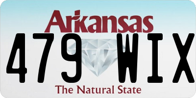 AR license plate 479WIX