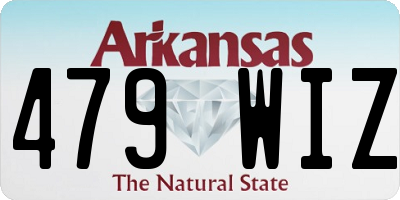AR license plate 479WIZ