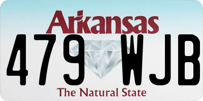 AR license plate 479WJB